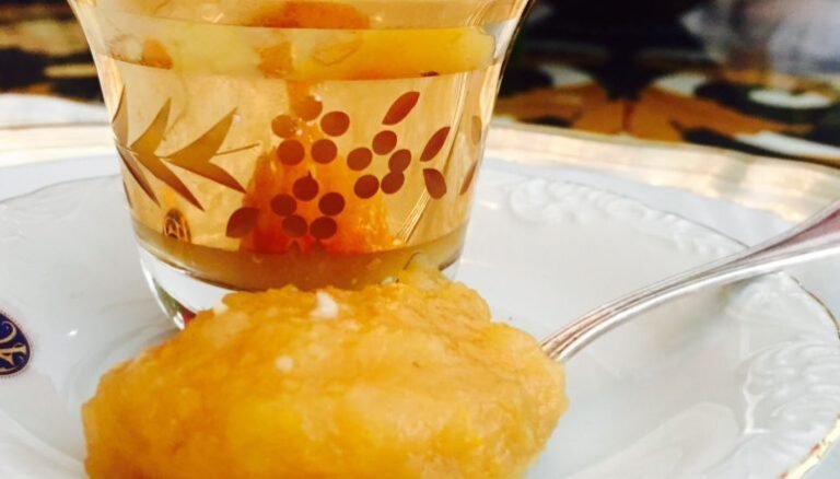 Compota de albaricoque sin azúcar y con pimienta