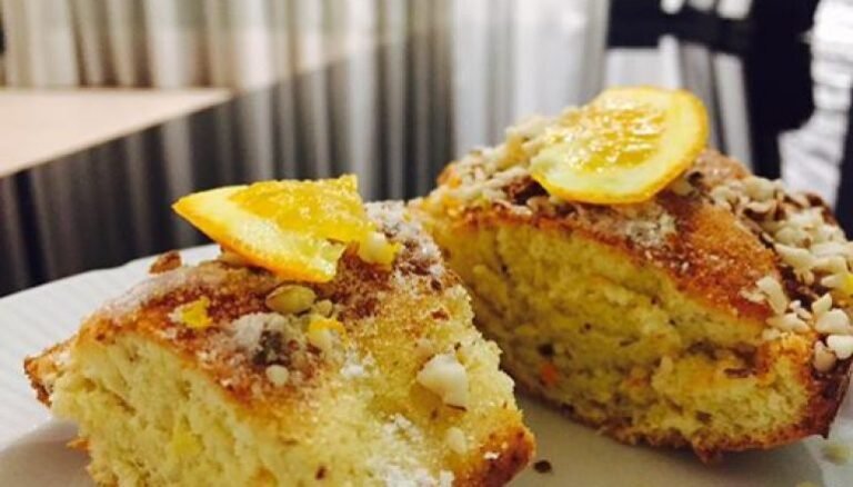 Bizcocho de naranja y almendras