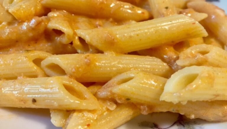 Macarrones al fumé,receta tradicional italiana